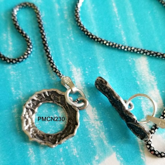 Vintage Turquoise and Sterling Silver Pendant - Picture 2 of 5